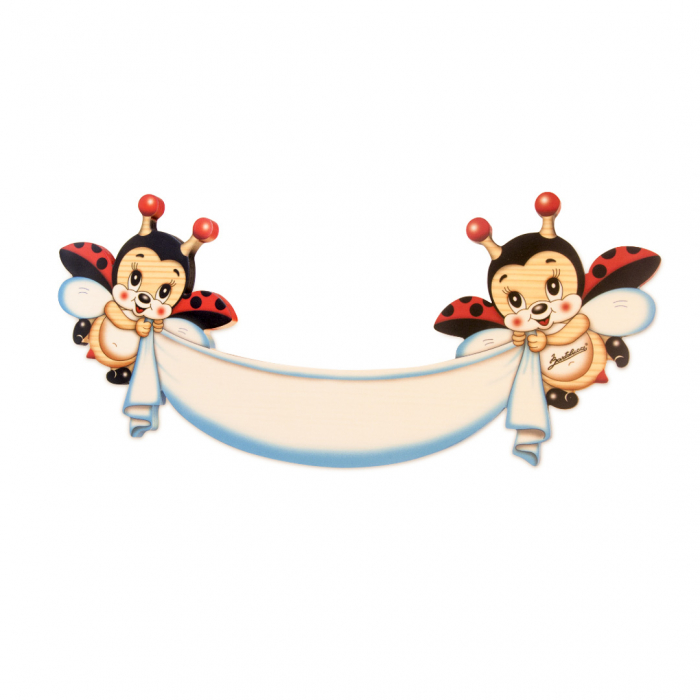 Placuta nume Gargarite Zburatoare Albastre din lemn Bartolucci [1]