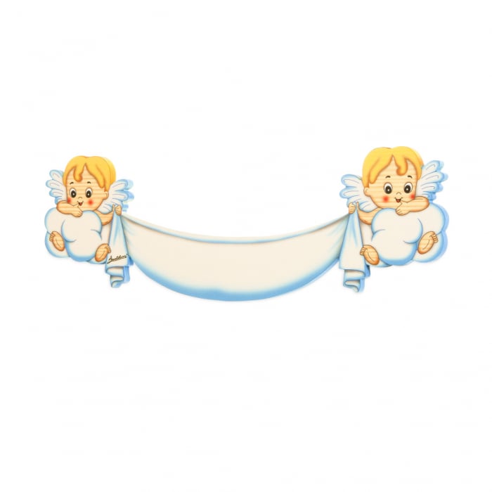 Placuta nume Ingerasi Albastri din lemn Bartolucci [1]