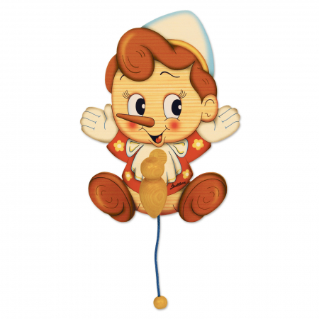 JUCARII - Door knocker Pinocchio din lemn Bartolucci