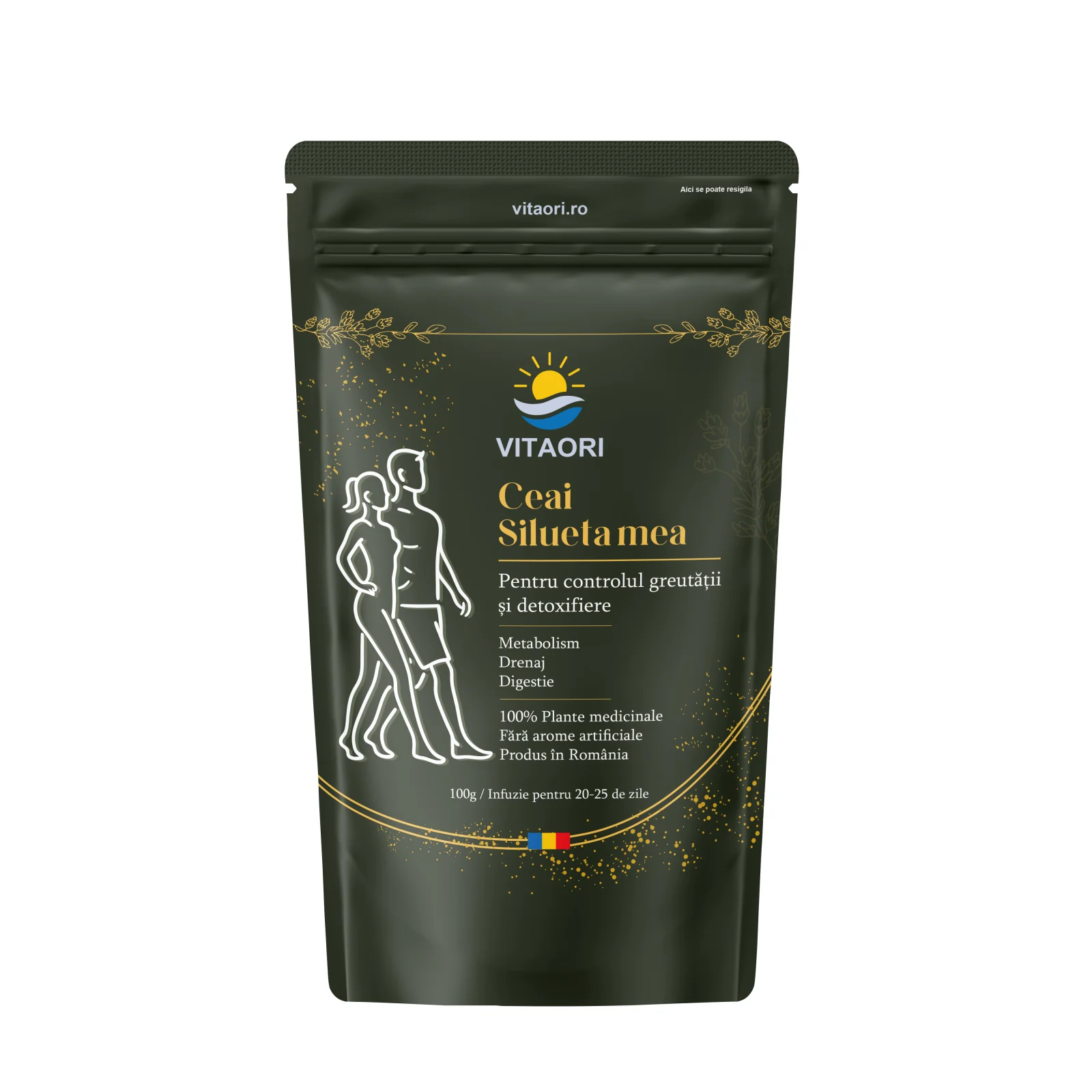 VitaOri Tinctura Silueta Mea - Flacon 200ml. Extract hidroalcoolic concentrat din 9 plante medicinale pentru reducerea greutății, cu efect detoxifiant [6]