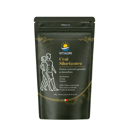Suplimente Alimentare Premium - Ceai Silueta mea VitaOri - Amestec plante medicinale pentru slăbire, detoxifiere și accelerarea metabolismului