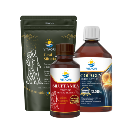 Suplimente Alimentare Premium - Ceai Silueta mea VitaOri - Amestec plante medicinale pentru slăbire, detoxifiere și accelerarea metabolismului