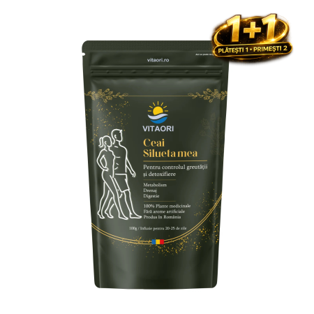 Suplimente Alimentare Premium - Ceai Silueta mea VitaOri - Amestec plante medicinale pentru slăbire, detoxifiere și accelerarea metabolismului