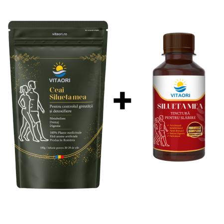 Suplimente Alimentare Premium - Ceai Silueta mea VitaOri - Amestec plante medicinale pentru slăbire, detoxifiere și accelerarea metabolismului