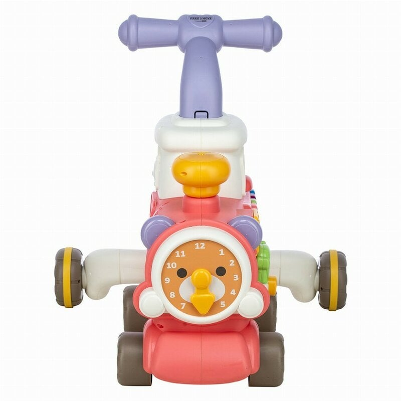 Antemergator 5 in 1 Magic Train, Free2Move, Cu diverse activitati de joaca, Panou Educational, Efecte sonore si luminoase, Pink [33]