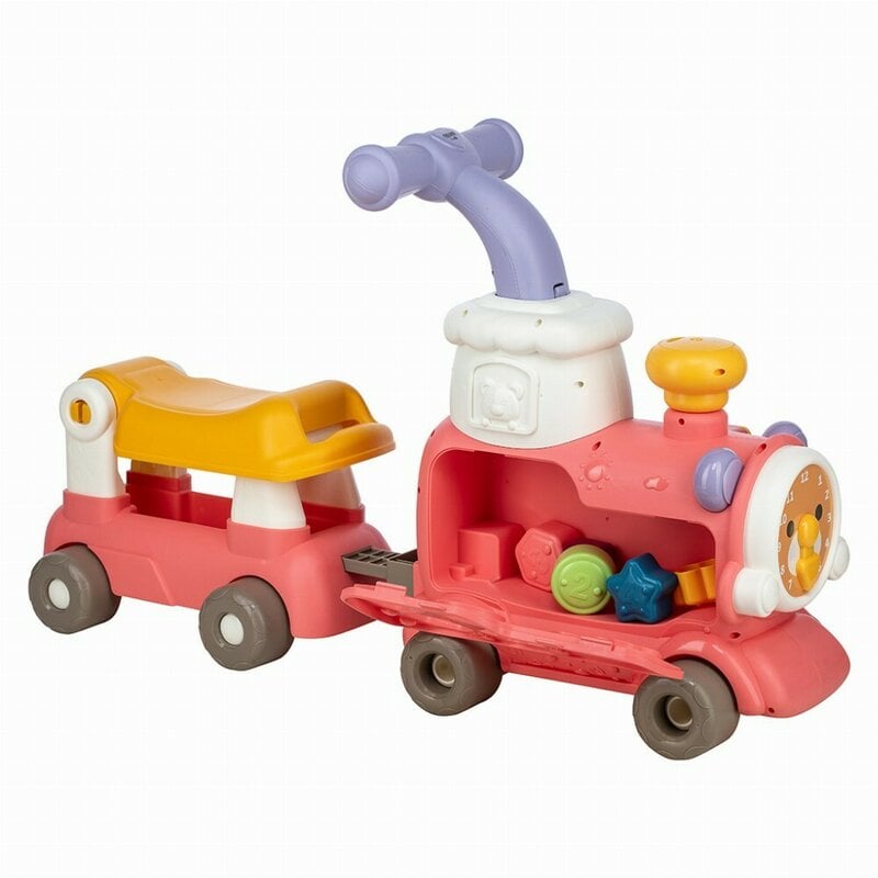 Antemergator 5 in 1 Magic Train, Free2Move, Cu diverse activitati de joaca, Panou Educational, Efecte sonore si luminoase, Pink [34]