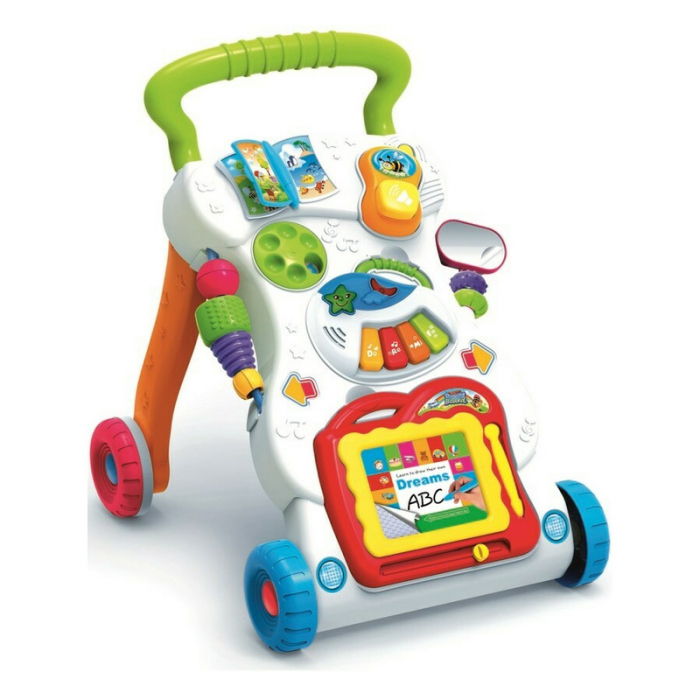 Antepremergator, Baby Mix, Educational cu sunete si lumini, Cu panou detasabil, Cu mini pian [5]