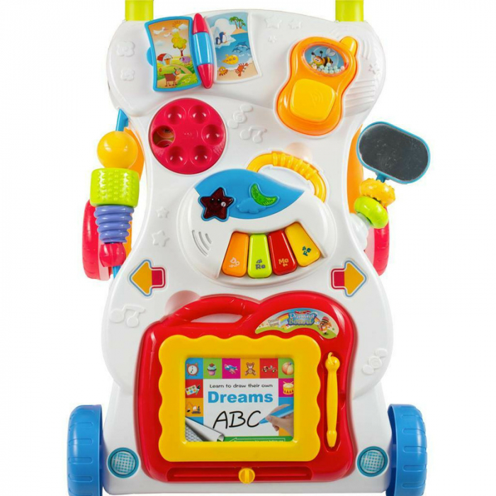 Antepremergator, Baby Mix, Educational cu sunete si lumini, Cu panou detasabil, Cu mini pian [2]