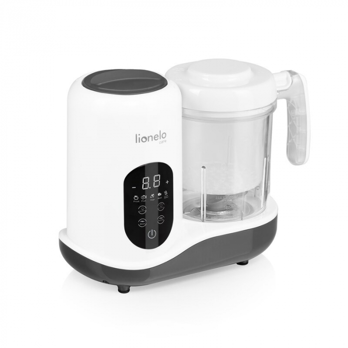 Aparat de gatit, Lionelo, BabyMenu, 5 in 1, Cu functii de gatire la abur, dezghetare, amestecare, incalzire si sterilizare, Cu recipient din tritan, Include meniu cu retete, Personalizare setari, Alb [6]