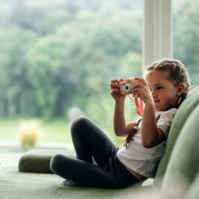 Aparat foto digital pentru copii, Free2Play, Cu functie selfie, Cadre distractive, Cu 6 filtre, Unicorn [10]