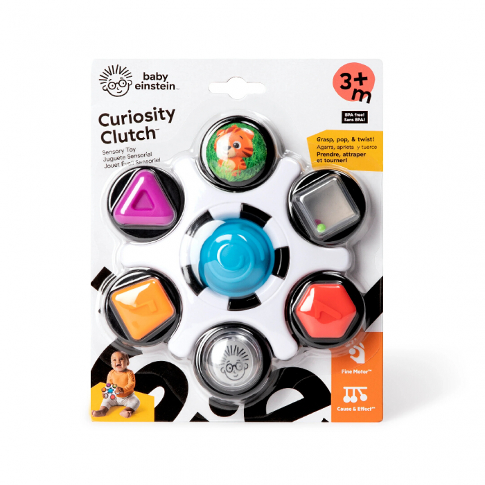 Baby Einstein  - Jucarie senzoriala Curiosity Clutch Twist & Pop Rattle Teether [13]