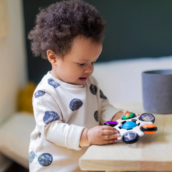Baby Einstein  - Jucarie senzoriala Curiosity Clutch Twist & Pop Rattle Teether [7]