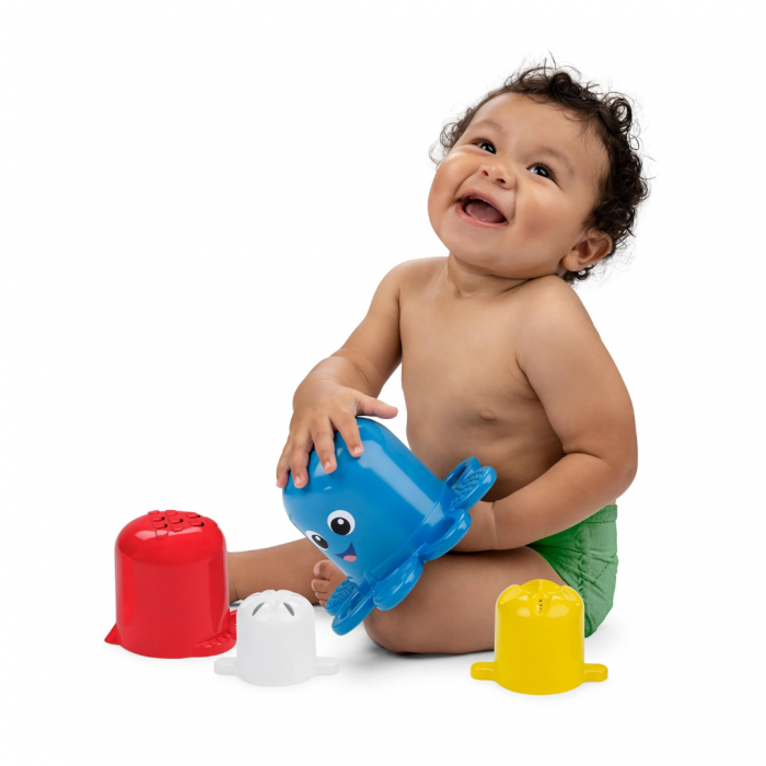 Baby Einstein - Set de pahare senzoriale pentru stivuire si scurgere, "Ocean Explorers Opuss" [15]