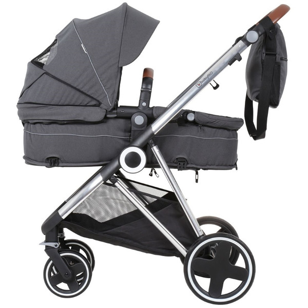 BabyGo - Carucior 3 in 1 Halime  – cadru Silver [7]