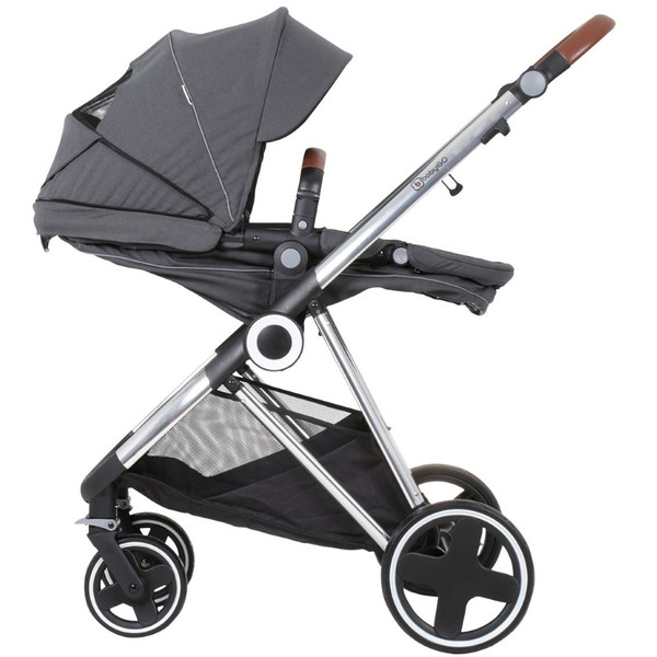 BabyGo - Carucior 3 in 1 Halime  – cadru Silver [4]