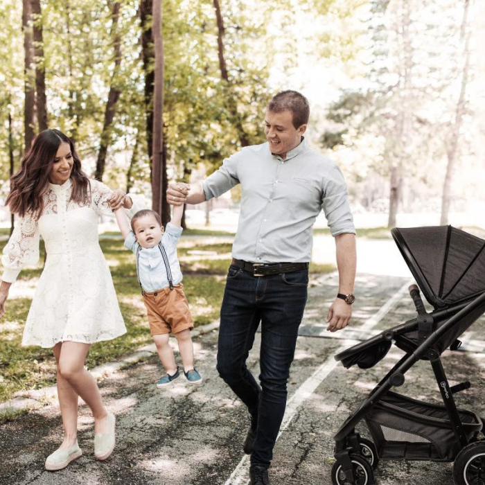 BabyGo - Carucior 3 in 1 Simplex, Grey Melange [5]