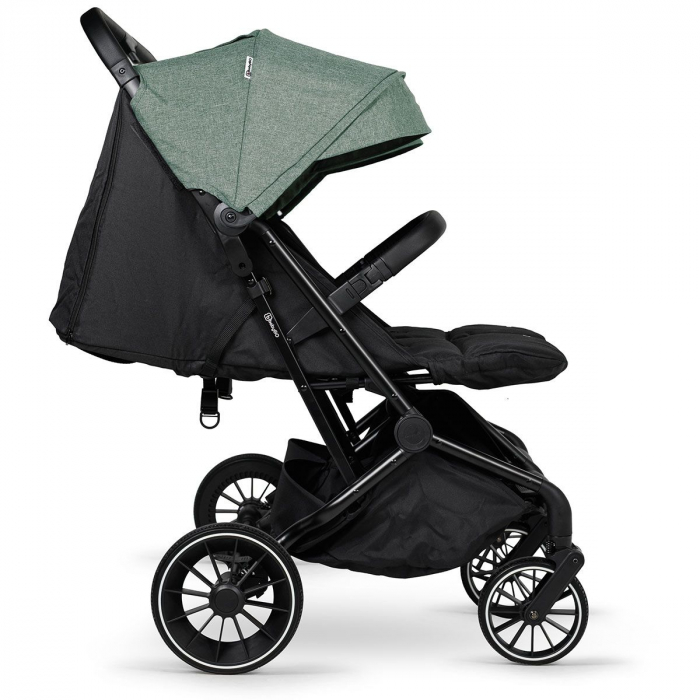 BabyGo - Carucior pliabil pentru gemeni GoTwice, Green [10]