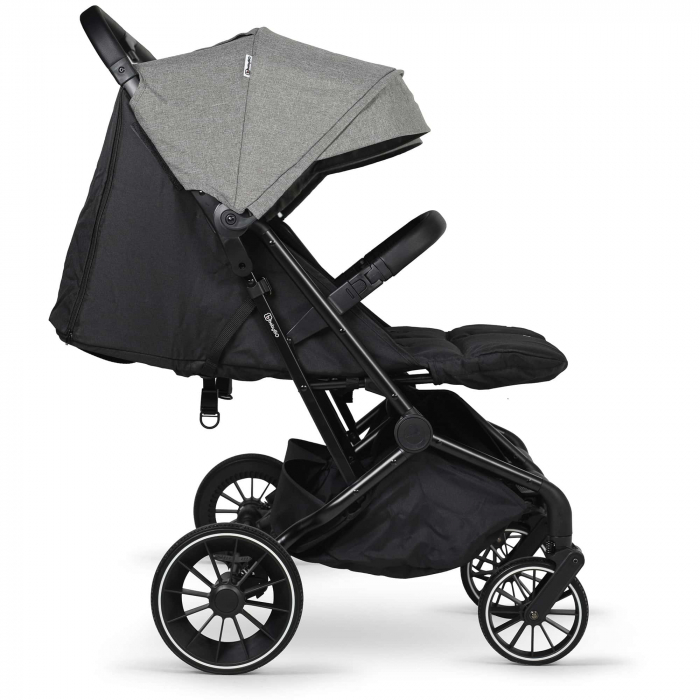 BabyGo - Carucior pliabil pentru gemeni GoTwice, Grey [15]