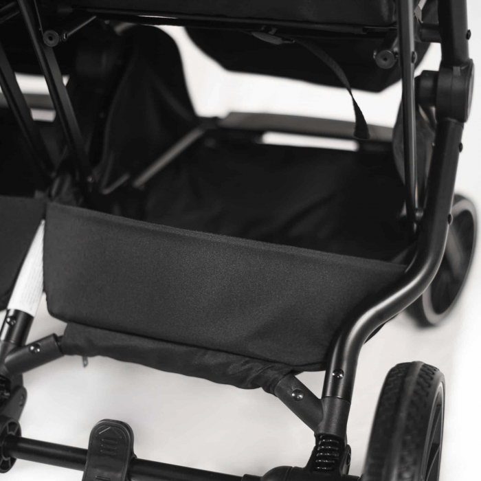 BabyGo - Carucior pliabil pentru gemeni GoTwice, Grey [8]