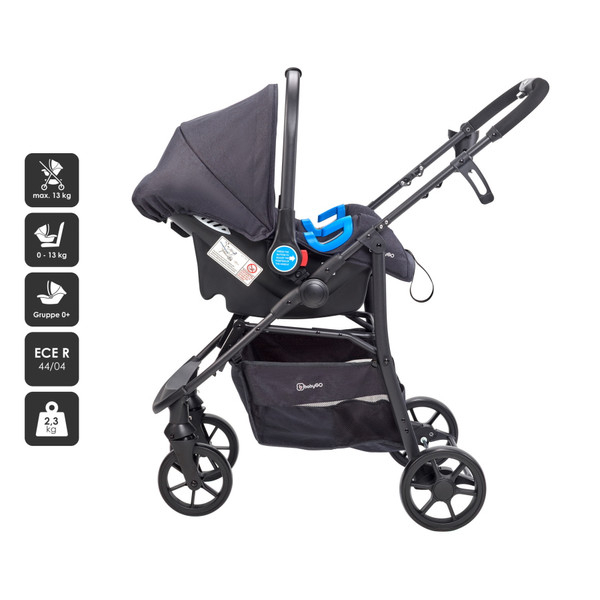 BabyGo - Carucior Style 3 in 1 Black [6]