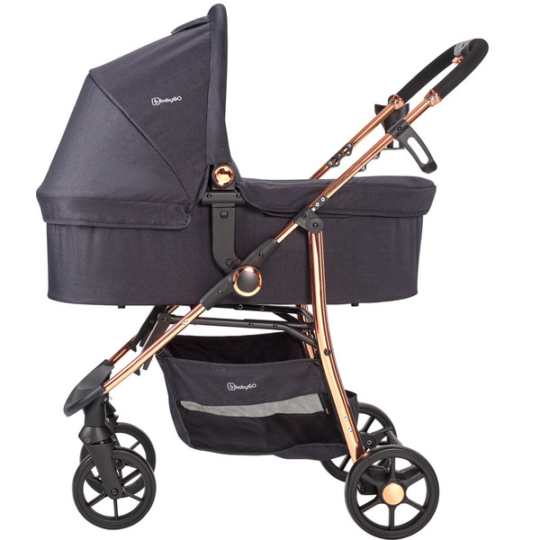 BabyGo - Carucior Style 3 in 1 Black-Rose [3]