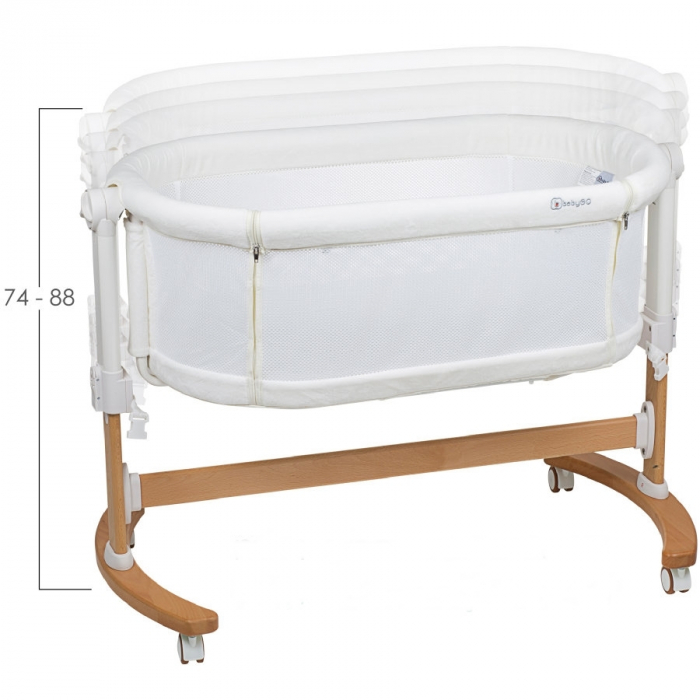 BabyGo - Patut co-sleeper 2 in 1 Amila, Creme [7]