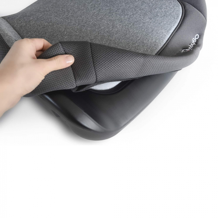 BabyGo - Scaun auto booster i-Size, Melange Gray, 125-150 cm, certificat R129 [8]