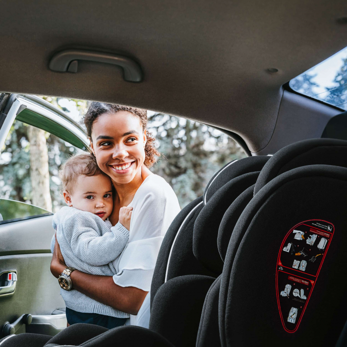BabyGo - Scaun auto i-Size FreeFix Black, 76-150 cm, certificat R129 [9]