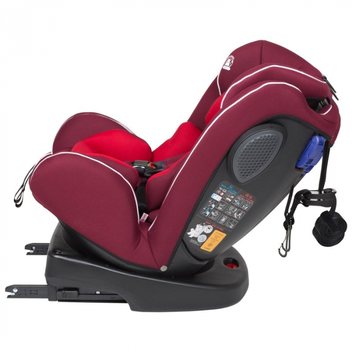 BabyGo - Scaun auto rotativ cu isofix Nova 360° Red, 0 - 36 kg [3]