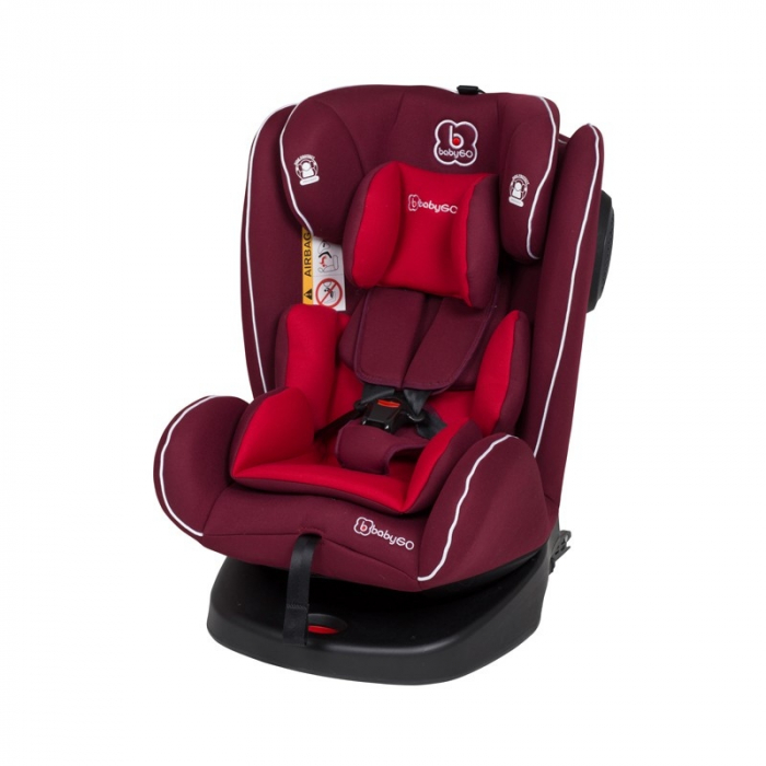 BabyGo - Scaun auto rotativ cu isofix Nova 360° Red, 0 - 36 kg [5]