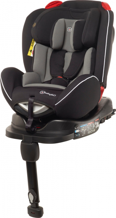 BabyGo - Scaun auto rotativ Fixleg 360 Black, 0-25 kg [8]