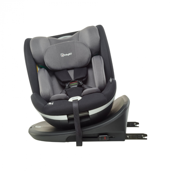 BabyGo - Scaun auto rotativ i-Size Grow Up 360 Black, 0-36 kg [8]