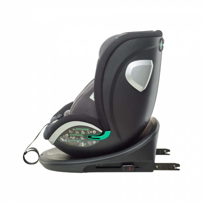 BabyGo - Scaun auto rotativ i-Size Grow Up 360 Black, 0-36 kg [6]