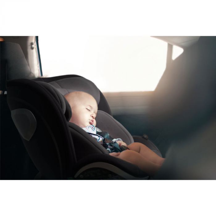 BabyGo - Scaun auto rotativ i-Size Grow Up 360 Black, 0-36 kg [3]