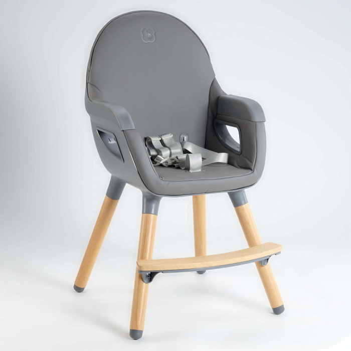 BabyGo - Scaun de masa transformabil Scandi Grey [2]