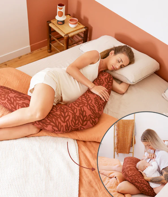 Babymoov - Perna B.Love 2 in 1 de maternitate si de alaptare, in forma de U si C, Terracota [3]