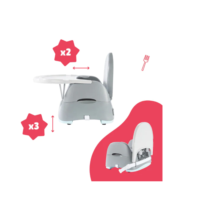 Badabulle - Booster compact Home&Go din materiale reciclabile [3]