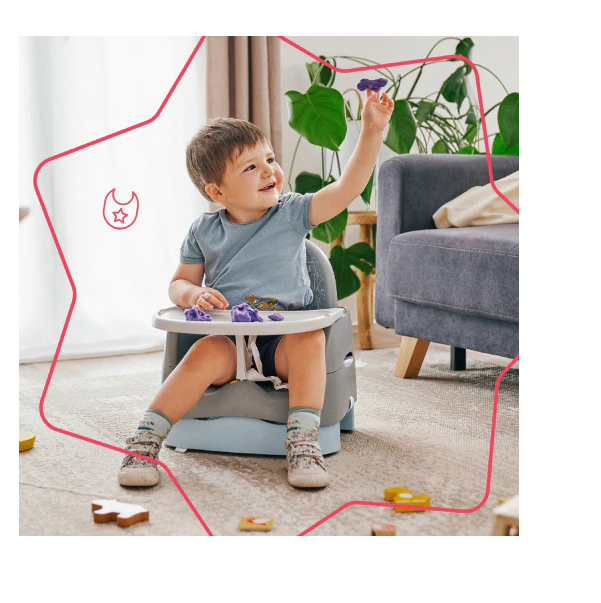 Badabulle - Booster compact Home&Go din materiale reciclabile [10]