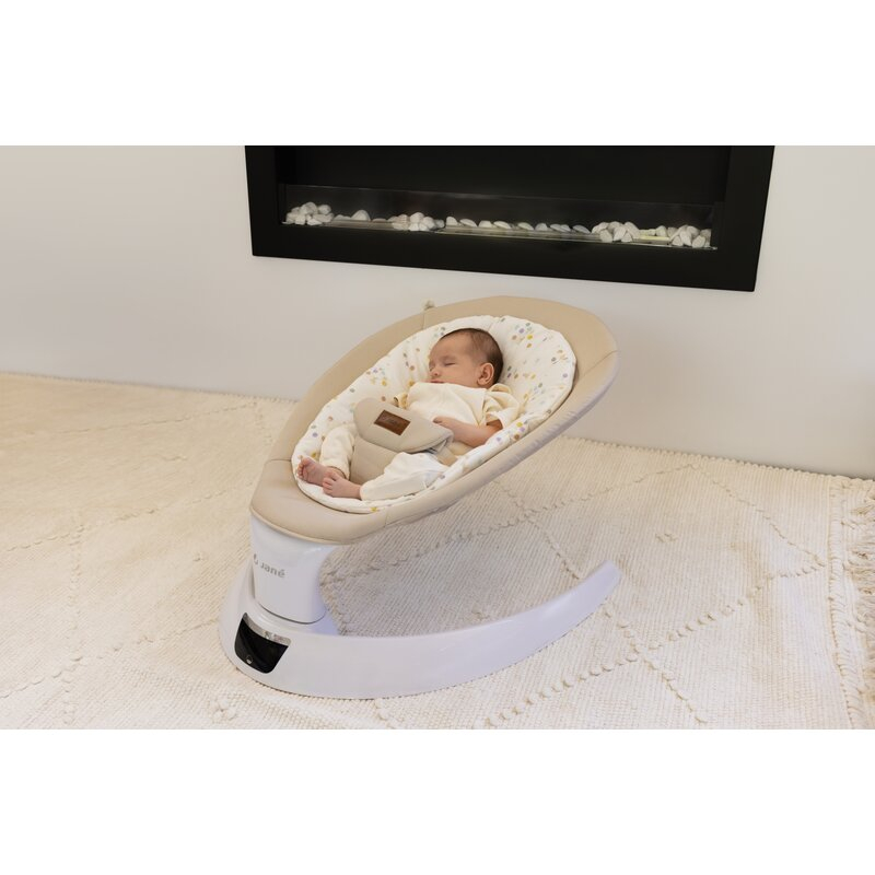 Balansoar electric, Jane, Moon, Cu 5 trepte de viteza, Timer, 12 melodii si 5 sunete ale naturii, Conform cu standardul european EN 12790:2023, Botanic [2]