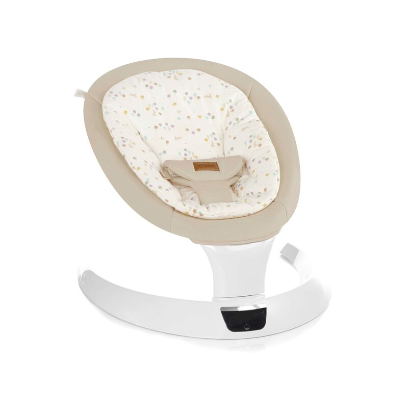 Balansoar electric, Jane, Moon, Cu 5 trepte de viteza, Timer, 12 melodii si 5 sunete ale naturii, Conform cu standardul european EN 12790:2023, Iris [1]