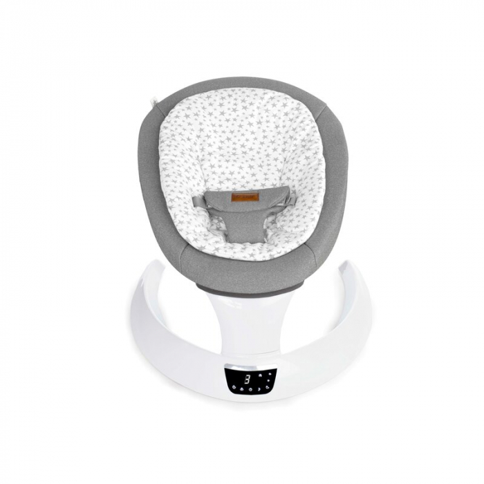 Balansoar electric, Jane, Moon, Cu 5 trepte de viteza, Timer, 12 melodii si 5 sunete ale naturii, Conform cu standardul european EN 12790:2023, Star [1]