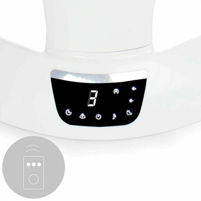 Balansoar electric, Jane, Moon, Cu 5 trepte de viteza, Timer, 12 melodii si 5 sunete ale naturii, Conform cu standardul european EN 12790:2023, Star [5]