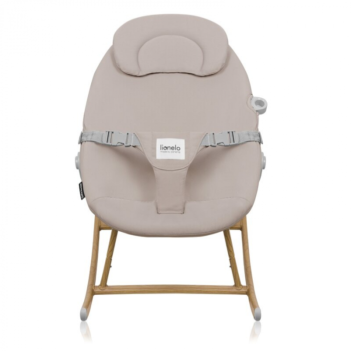 Balansoar, Lionelo, Dalia, Inaltime reglabila in 2 pozitii, Cu husa detasabila, Bara de jucarii, Pana la 9 kg, Usor, 3.2 kg, Bej [4]
