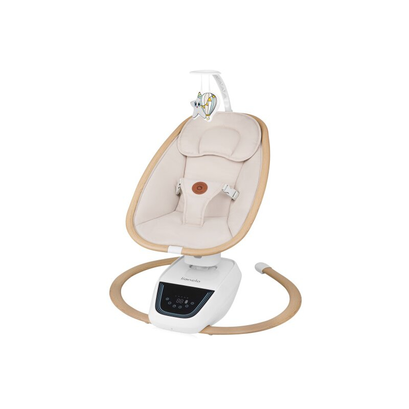 Balansoar si sezlong, Lionelo, Olivia, 2 in 1, Electric, Cu leganare 3D, 5 moduri de balansare in mai multe directii, Cu 13 melodii, Scaun pivotant la 180 grade, Reglabil, Cu arcada jucarii, Bej [1]