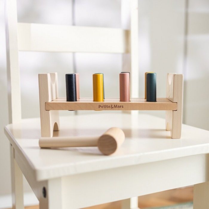 Banc de lucru, Petite&Mars, Big Bang Wood of Mars, 12 luni+, Multicolor [4]