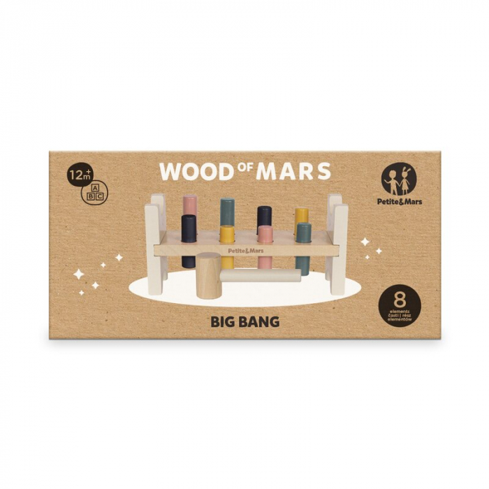 Banc de lucru, Petite&Mars, Big Bang Wood of Mars, 12 luni+, Multicolor [3]