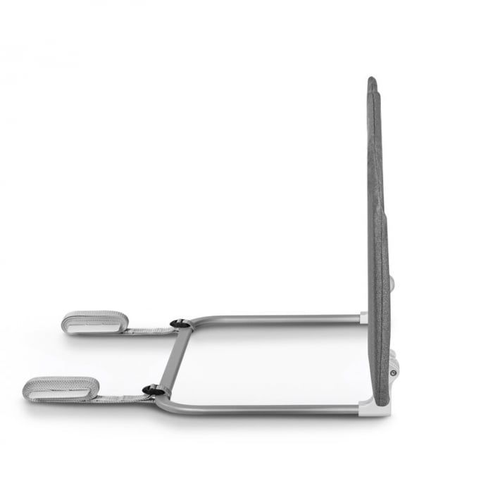 Bariera de protectie pentru pat, Lionelo, Lora XL, Pliabila, Sistem de blocare StandSafe, Geanta de transport inclusa, 150x46 cm, Conform cu BS 7972:2001+A1:2009, Gri [5]