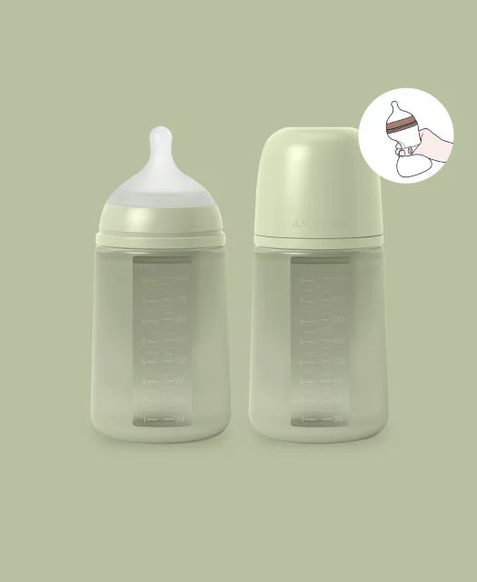 Biberon anticolici din silicon Suavinex Colour Essence 240 ml cu tetina SX Pro [3]