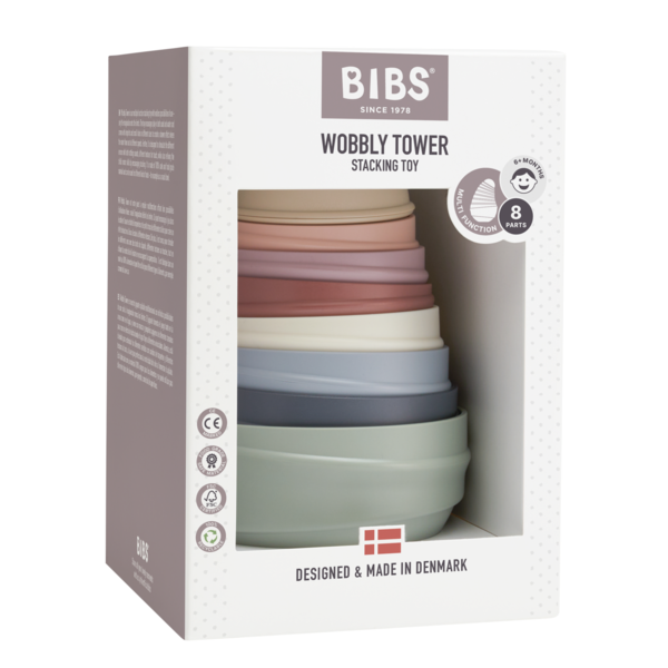 BIBS -  Jucaria Turnul Wobbly, Pastel Rainbow [3]