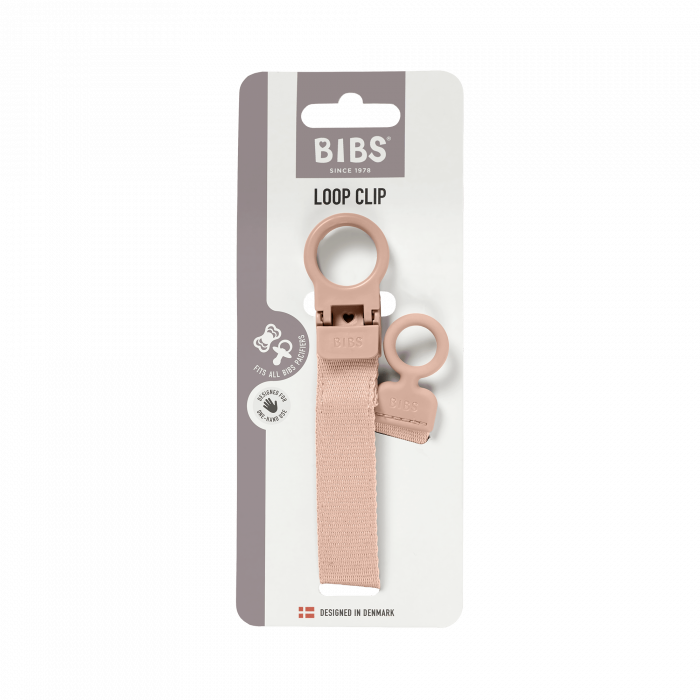 BIBS - Lantisor clip Loop pentru suzeta, Blush [2]